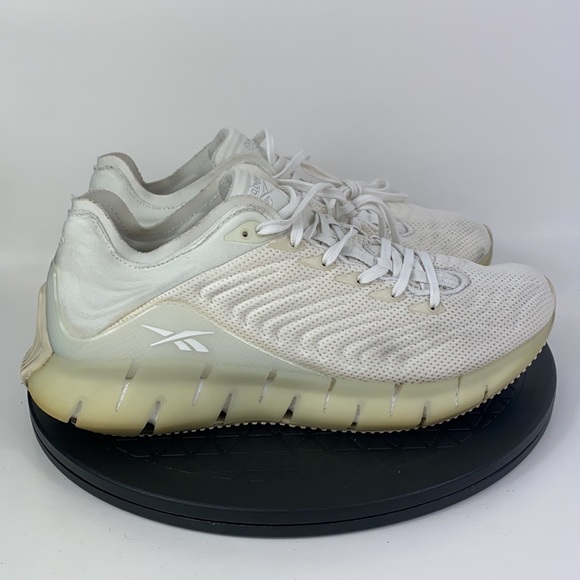 Reebok Zig Kinetica White Athletic Running Shoes EH2814 Women's Size 8 - Picture 4 of 12